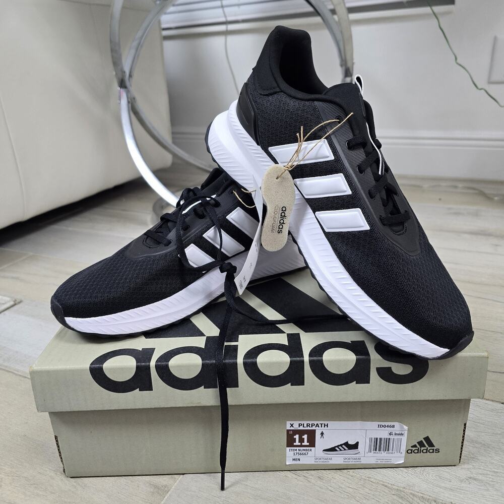 Size 11- adidas X_PLRPATH Black White